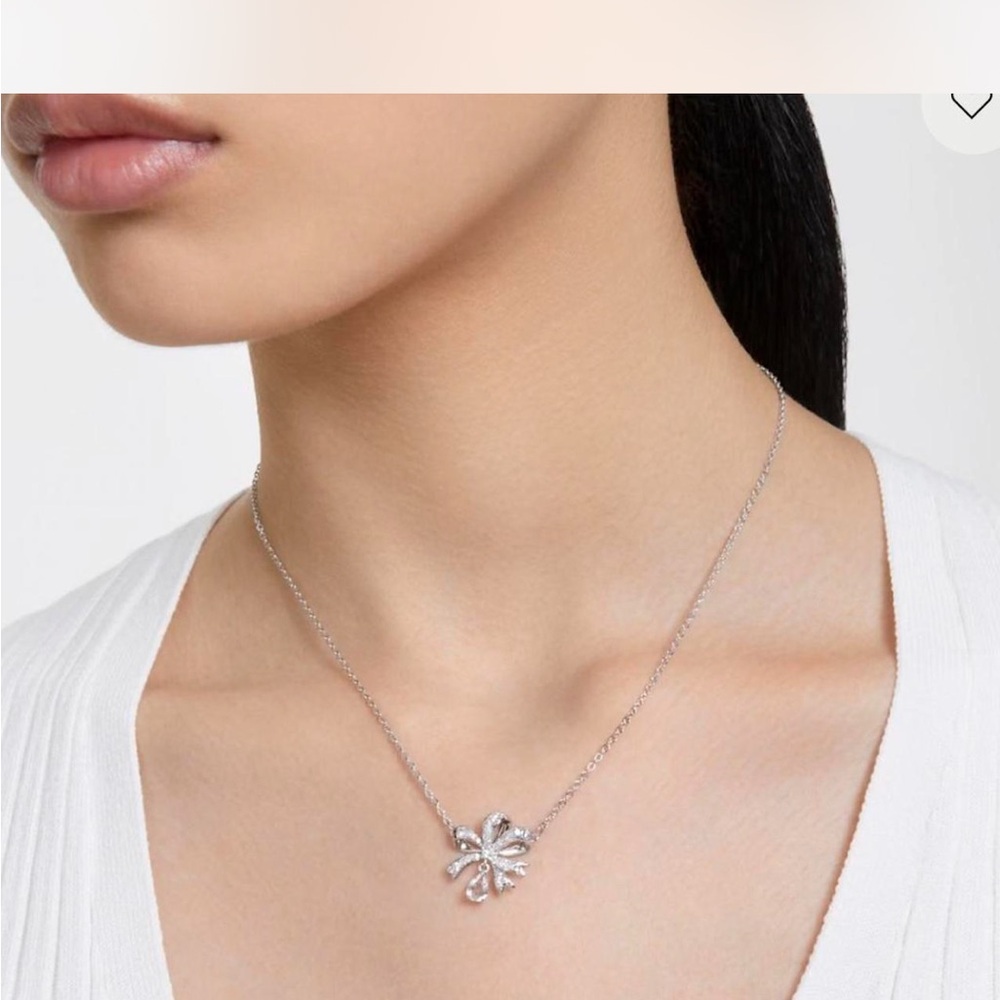 Swarovski Volta Silver Necklace